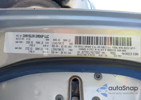 2010 Dodge Ram 2500 St из США, поврежденный, VIN 3D7TP2CL7AG173267